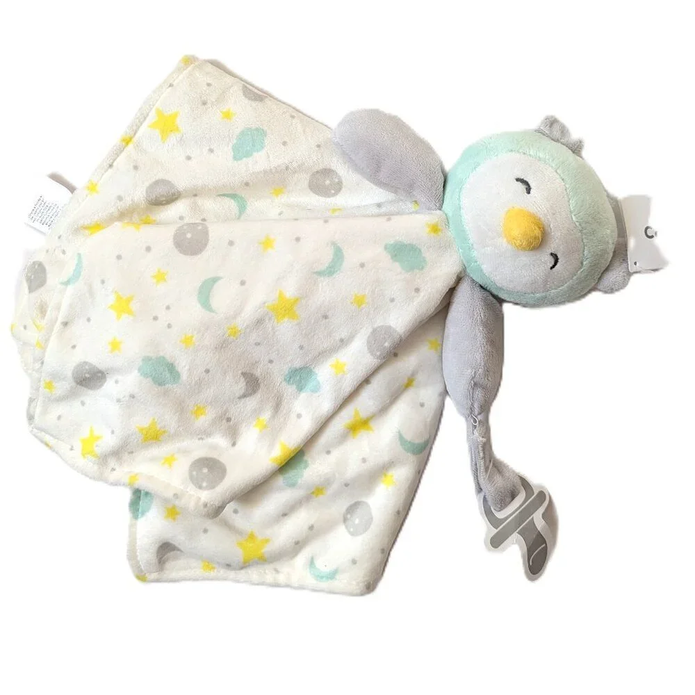 Carter's Security Blanket With Pacifier Holder Plush Lovey Animal Galaxy 15"x14" - Picture 4 of 7